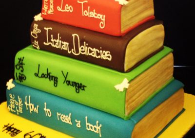 Stack of Books Cake