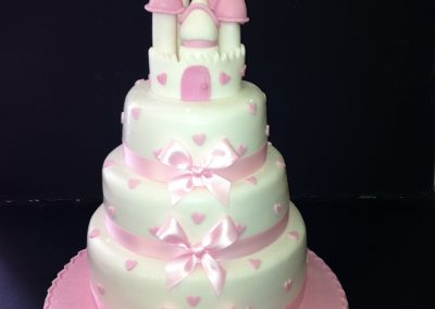 Pink Castle Cake