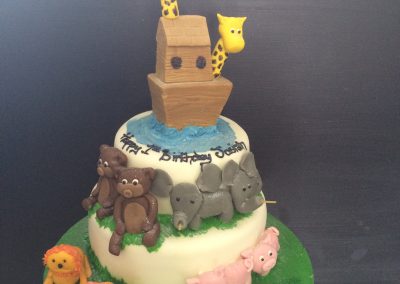 Noahs Ark Zoo Cake