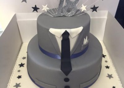 Two Tier Suit Cake