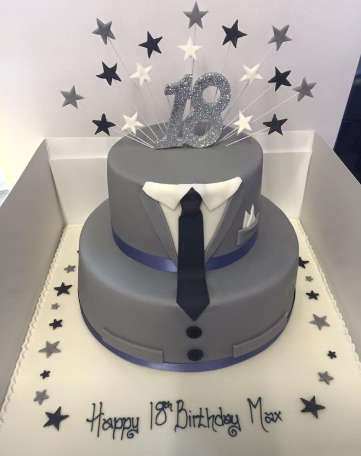 Two Tier Suit  Cake  Peter Herd