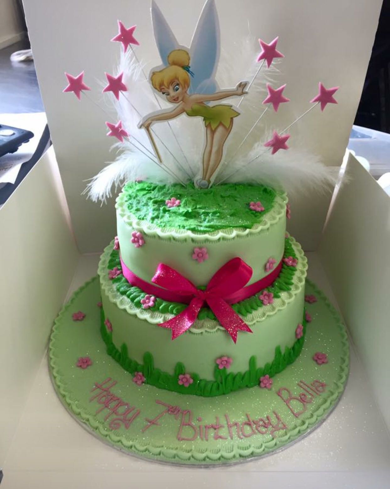 Tinkerbell Cake | Fun and girly cake for a very cute little … | Flickr