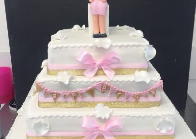 Figure and Bow Cake
