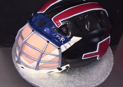 American Football Helmet Cake