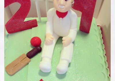 Cricket Theme Cake