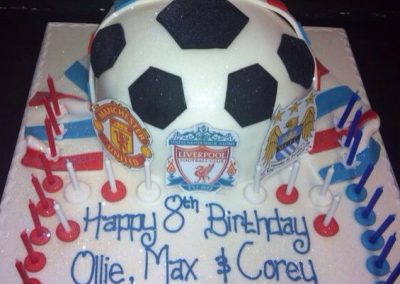 Half a Football Cake