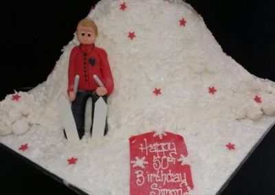 Skiing Cake