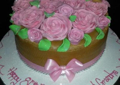 Flowers in a Basket Cake