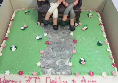 Two Women Garden Cake