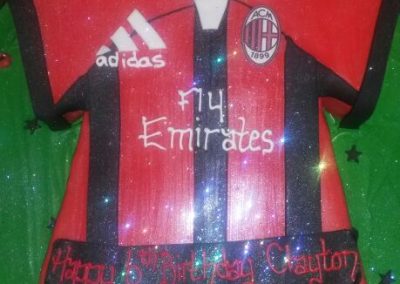 Ac Milan Football Kit Cake