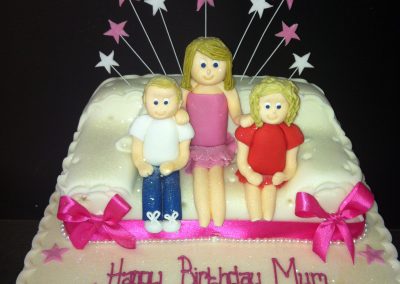 Woman and Children Cake