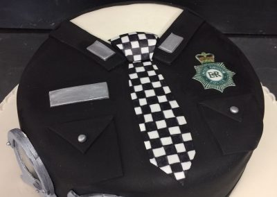 Police officer cake